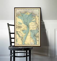 Map Of Egypt - Vintage Geography Wall Art Archival Reproduction - thumbnail 1