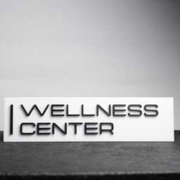 Wellness Center Wall Sign - Severance Tv Show Lumoon Industries Inspired 3D Printed Decor - thumbnail 1