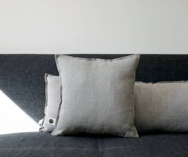 Linen Pillow Cover - Hygge Decorative Covers, Throw Pillows, Euro Shams, Pillows Decor For Sofa 0039 - image 1