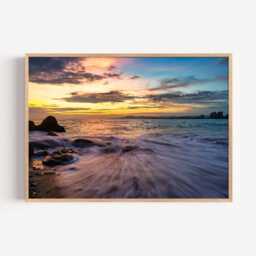 Flamingo Beach Print, Coastal Bird Photography Wall Art, Tropical Seaside Decor - thumbnail 2
