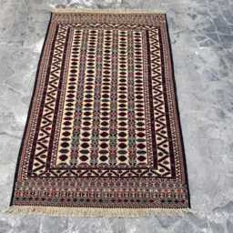 4x6'4 Ft Afghan Kilim Rug - Vintage-Style Brown Wool Flatweave Featuring Tribal Stripes, Perfect For Boho Interiors Or Creative Spaces - thumbnail 3