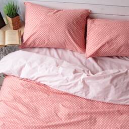 100% Cotton Pillowcase in Orange Peas. Handmade Pillow Case Organic Slip Cover Natural Custom Sham European Us Sizes - thumbnail 1
