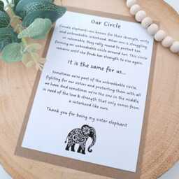 Sisterhood Elephant Gift - Friendship Female Elephants Christmas Tree Unbreakable Circle Thank You For Being My - thumbnail 4