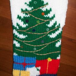 PDF Pattern Only Hand Knitted Christmas Tree Stocking - thumbnail 4