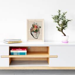 Heart Anatomy Print, Human Art, Office Decor, Doctor Gift Idea, Anatomical Medical Student Gift, Nurse Idea - thumbnail 3