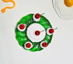Jelly Cake Wall Hanging/Funky/ Kitschy/ Glitter/ Fake Food/ Pop Art
