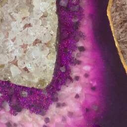 Amethyst Geode Coffee Table Handmade Resin Table With Gold Legs - thumbnail 4