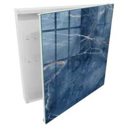 Blue Marble Key Cabinet For Home, Box Abstract Textures, Lovers Of Elegance & Nature - thumbnail 2