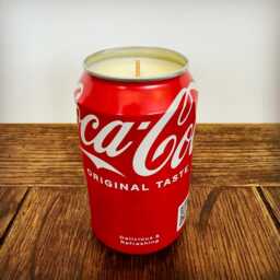 Coca Cola Can Candle - Smells Like The Drink Scented Soy Wax Coke Zero Diet Cherry - thumbnail 3