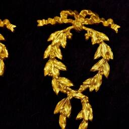 Pair Gilt Or White French Style Decorative Wall Furniture Moulding Pediment Onlay Applique Plastic Decoration - thumbnail 4