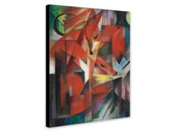 The Foxes By Franz Marc - 1913 - Wrapped Framed Canvas Rolled Photo/Poster Print - thumbnail 1