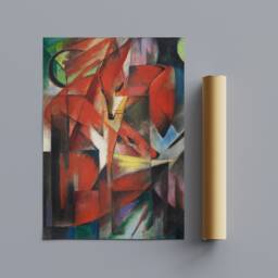 The Foxes By Franz Marc - 1913 - Wrapped Framed Canvas Rolled Photo/Poster Print - thumbnail 3