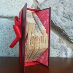 Teach - Folded Book Art Fully Customizable, Teacher Gift, Student - thumbnail 4