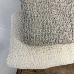 Linen Bed Cover Champagne Color Textured, Rustic Linen, Blanket, Linen Throw, Rustic Cream Covers Bedding - thumbnail 4