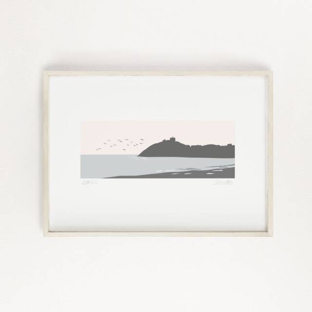 Cricieth Print, Wales, Cymru, Pen Ll??n, Ll??n Peninsula, Criccieth Castle, Castell, Welsh Prints, Gifts