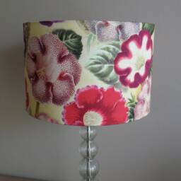 Designers Guild John Derian Varietes De Gloxinia Floral Fabric Lampshade - 35 Or 40cm -Handmade - thumbnail 2