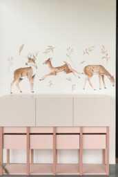 Woodland Deer Wall Sticker Trio Neutral Nursery Decor - thumbnail 1