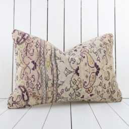 Handmade Vintage Turkish Kilim Pillow Cover 16x24 Decorative Cushion - thumbnail 3
