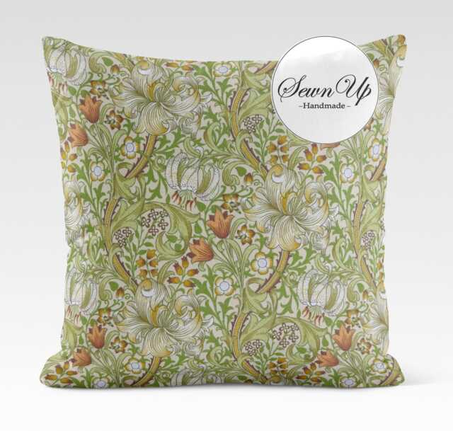 Outdoor Cushion Cover 28 Sizes William Morris Golden Lily Willow Handmade Trees Leaf Leaves Gift Waterproof Conservatory - image 1