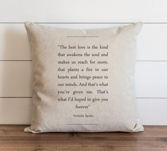 Book Collection_Nicholas Sparks 20 X Pillow Cover // Everyday Throw Gift Accent Cushion - image 1