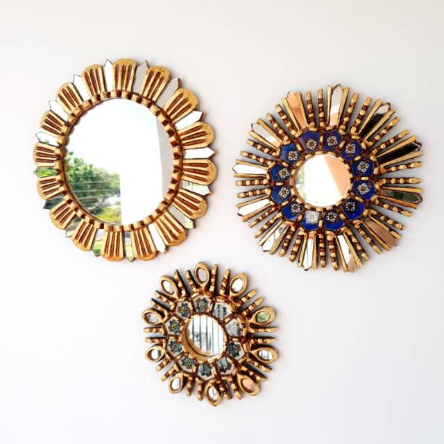 "Peruvian Mirrors ""Margarita Azul Marfil Collection" - image 1