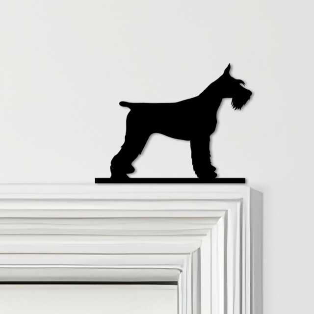 Door Topper Giant Schnauzer Dog Various Colours Top Of Decorative Sign - Novelty Wall Decor, Frame Art, Art - image 1