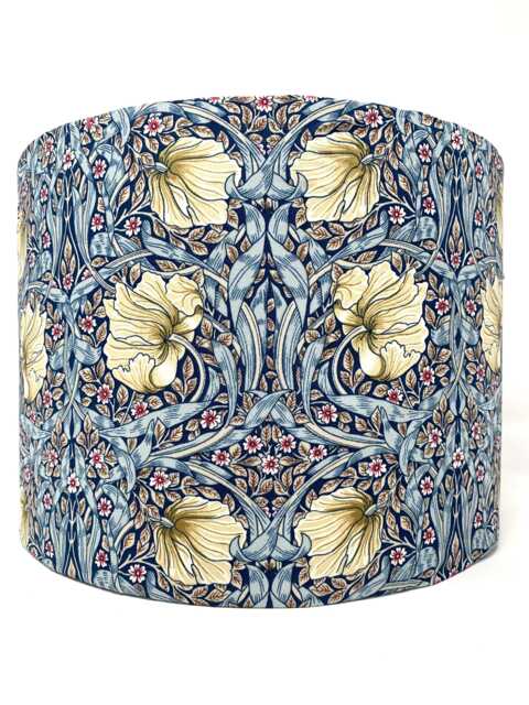 William Morris Lamp Shade, Pimpernel Navy Blue, For Standard Lamps Or Ceiling Lights - image 1