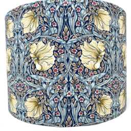 William Morris Lamp Shade, Pimpernel Navy Blue, For Standard Lamps Or Ceiling Lights - thumbnail 4
