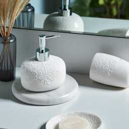 Floral Bathroom Set Elegant Soap Dispenser - thumbnail 2
