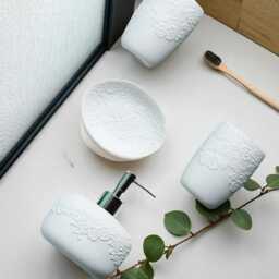 Floral Bathroom Set Elegant Soap Dispenser - thumbnail 3