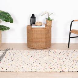Small Beni Ourain Rug, Moroccan Rug 3x5 Ft, Authentic Handmade Berber Carpet, Genuine Wool Rug, Area Tapis Berbere, Teppic - thumbnail 2