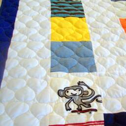 Baby Clothes Quilt Tshirt Blanket Memory Lap Size, Free Shipping - Deposit Listing - 50% - thumbnail 2