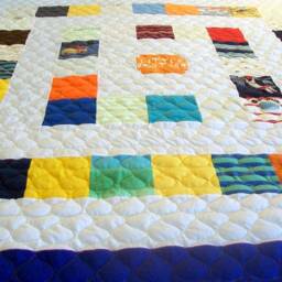 Baby Clothes Quilt Tshirt Blanket Memory Lap Size, Free Shipping - Deposit Listing - 50% - thumbnail 3