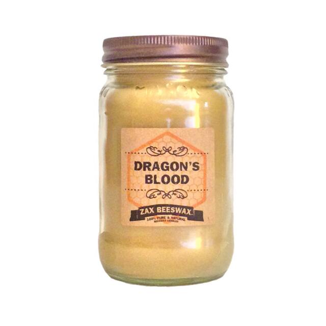 Dragons Blood Scented Beeswax Mason Jar Candle - 16 Oz
