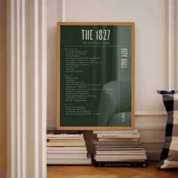 Personalised Set List Print, Custom Music Poster, Choose Any Concert Song List Favourite Artist Band Gig Merch, Gifts For Him - thumbnail 2