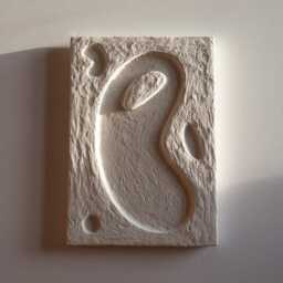 Modern Organic Wall Art - Wabi Sabi Sculpture Contemporary White Artwork Minimalist Japandi Home Decor - thumbnail 3