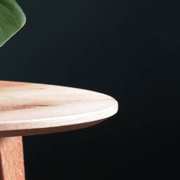 Large Solid Wood Coffee Table 70 cm - Handmade, Swiss Edge, Modern Design Living Room - thumbnail 3