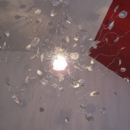 Chandelier Silver Gray Rose Petals - thumbnail 4