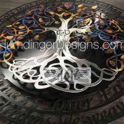 Stainless Steel Infinity Tree Wall Art With Poem - Anniversary Gift - thumbnail 3