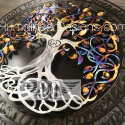 Stainless Steel Infinity Tree Wall Art With Poem - Anniversary Gift - thumbnail 4