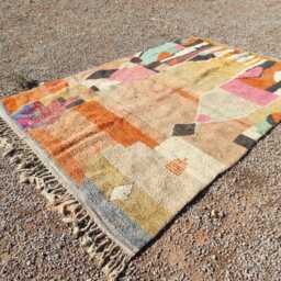 Custom Beni Ourain Rug Handmade Moroccan Wool Area Rug - thumbnail 2