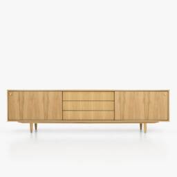 Mid-Century Sideboard, Dresser, Commode, Credenza Made Of Oak Vaneer - Livlo D-S02