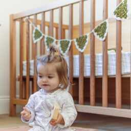 Handmade Crochet Triangle Bunting - Nursery Decor - thumbnail 3