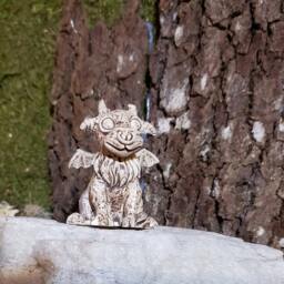 Small Gargoyle Statue/Baby Goat - thumbnail 3