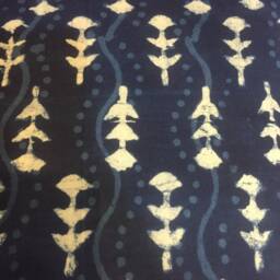 Handmade Indigo Block Print Cushion Cover Organic Cotton, Boho Home Decor - thumbnail 4