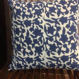 Handmade Indigo Block Print Cushion Cover Organic Cotton, Boho Home Decor - thumbnail 3