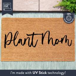 Plant Mom - Personalized Funny Welcome Mat Custom Coir Doormat Comical Sayings Gifts Life Plants - thumbnail 1