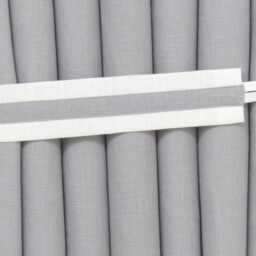 Mid Century Geometric Curtains, White Black Gray Modern Linen Drapes, Blackout Bedroom Panels, Colour Block Minimalist Curtains With Lining - thumbnail 2