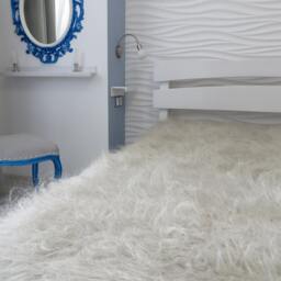Handwoven Wool Flokati Throw Blanket Fuzzy Shag Bed Cover - thumbnail 3