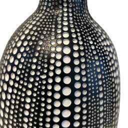 Modern White & Black Textured Dot Vase Is An Imperfect Beauty Paint Splatter Add To The Charm Authenticity Of Each Vase. Pampas Grass - thumbnail 2